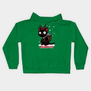 Krampuss Funny Cute Kawaii Christmas Krampus Cat Kids Hoodie